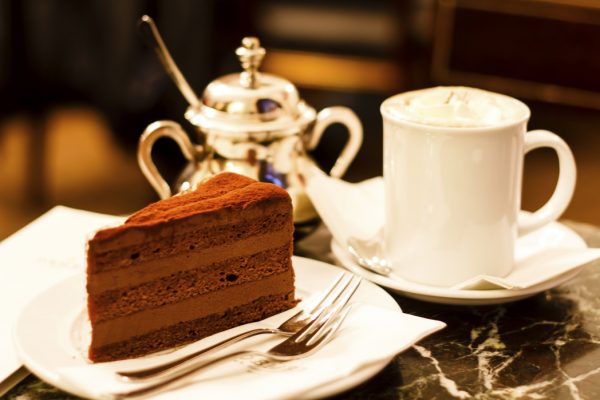 GettyImages-451353093 Chocolate cake in Demel café, Vienna