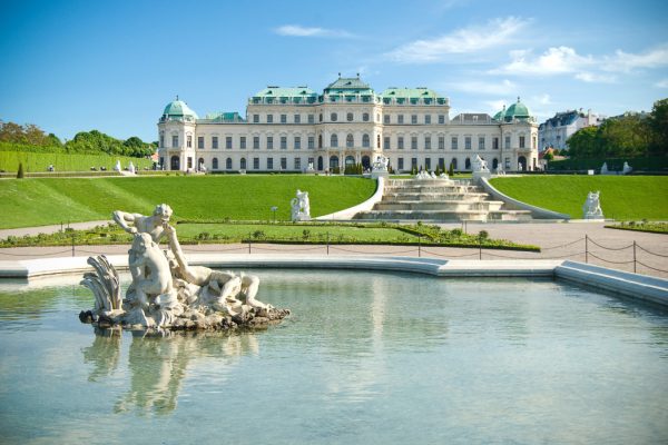 belvedere Classical palace building